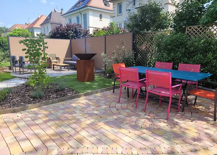 Le Cocon D'emma, Terrasse, Jardin Et Elegance Dans Maison De Maitre Strasbourg