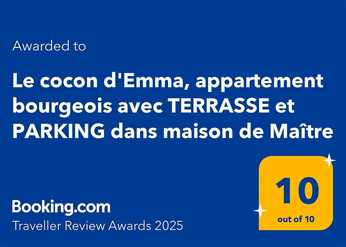 Апартаменты Le Cocon D'Emma, Appartement Climatise Avec Jardin Et Terrasse Prive, Parking